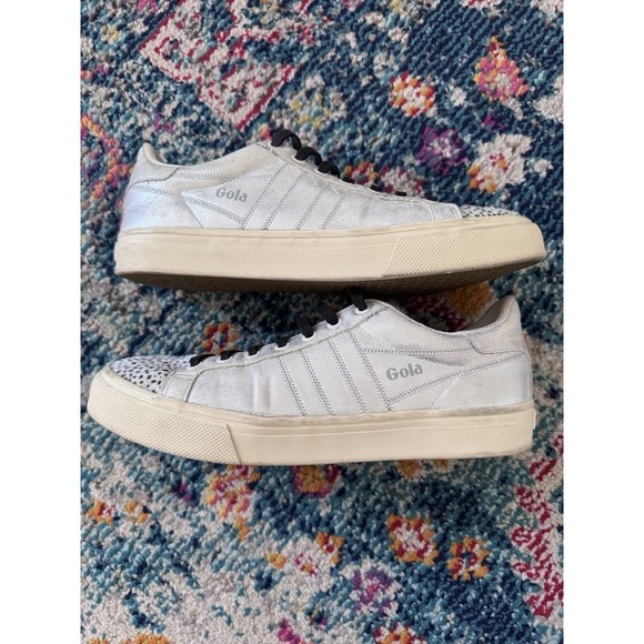 Gola Orchid II Cheetah and‎ Silver Sneakers Women's Size 10 CLA466 - Picture 4 of 9